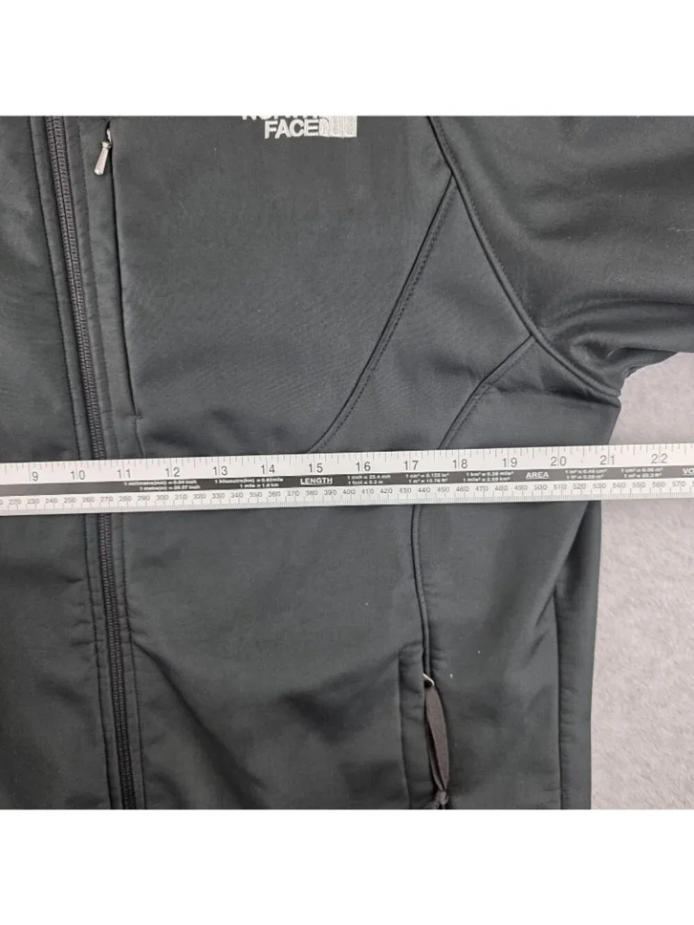 The North Face Softshell Jacket Mens XL Black Full Zip Lined Pockets